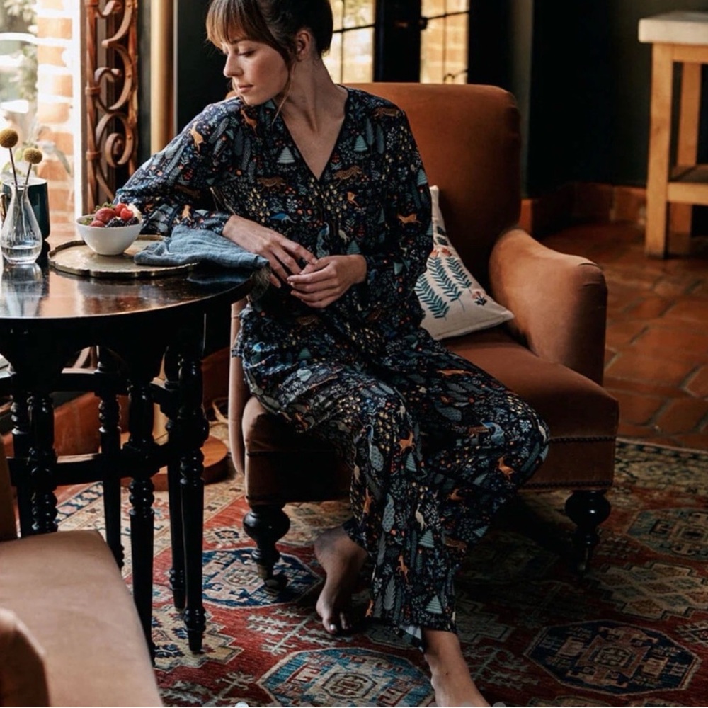 Summersalt x Rifle Paper Co. "Menagerie" Pajamas  XS